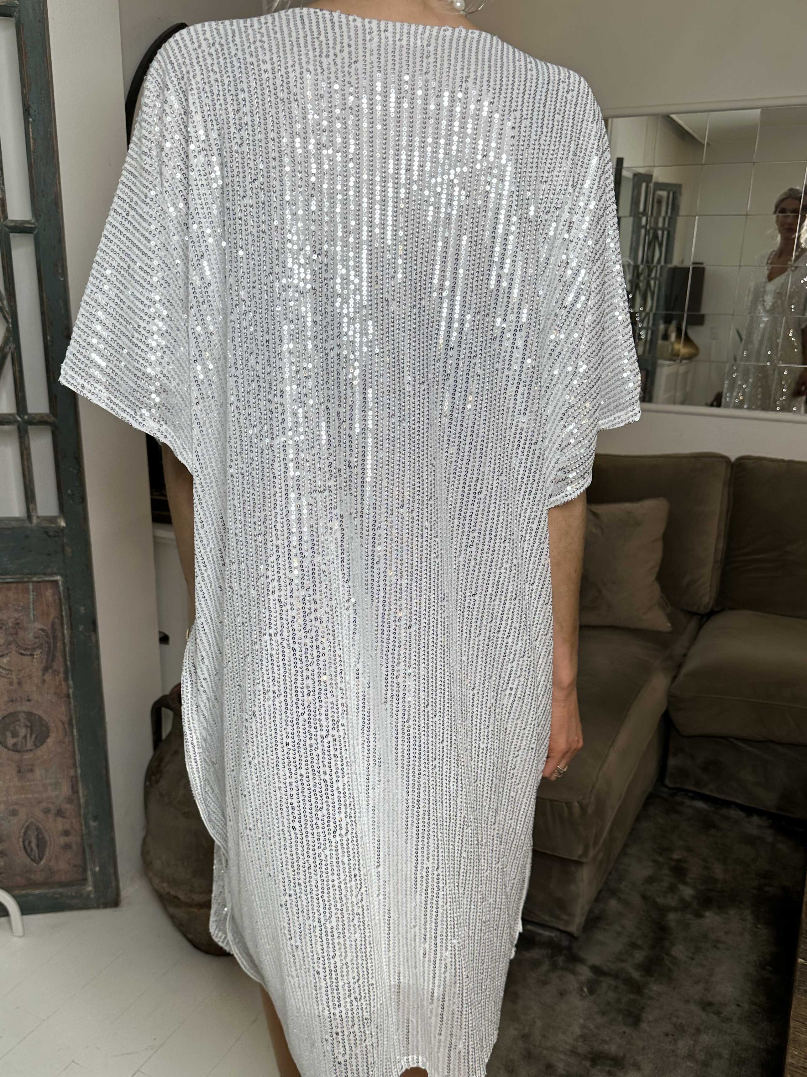 Azmina - Tunikakjole i løs pasform med pailletter